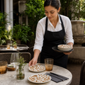 Coupe Plates 152.5mm Amber Vitrified Ceramic for Outdoor Dining (Pack of 12)