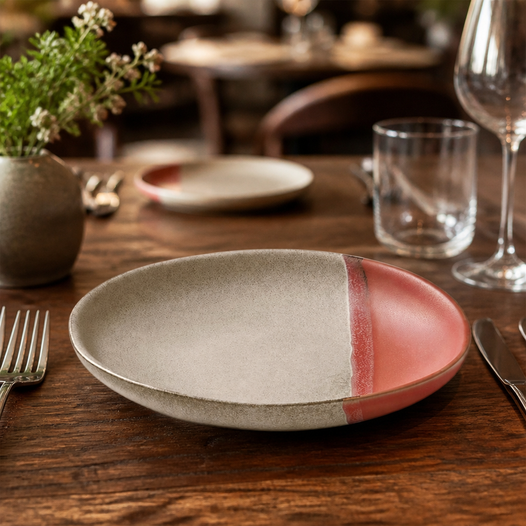 Plates 150mm Coral Stoneware for Vibrant Table Settings (Pack of 6)