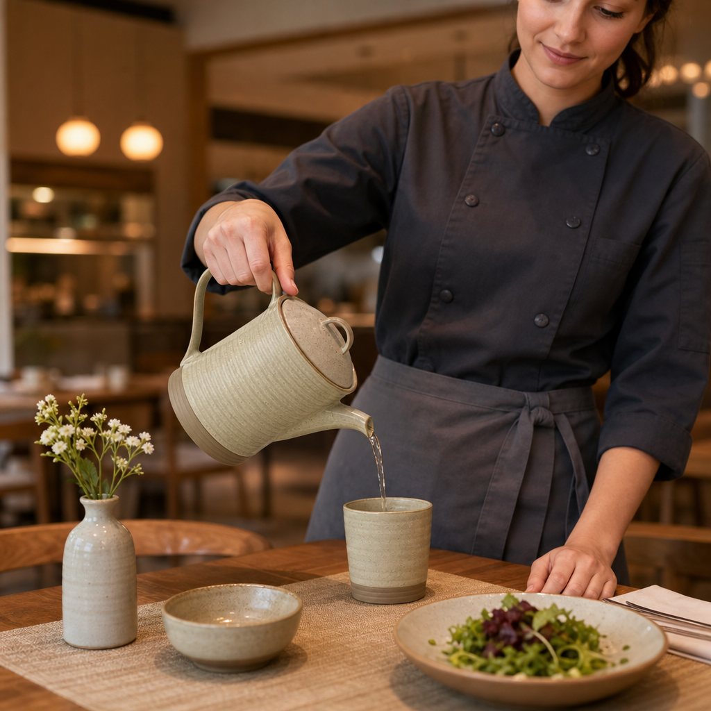 Stoneware Teapot 600ml for Creative Tabletop Displays (Pack of 6)