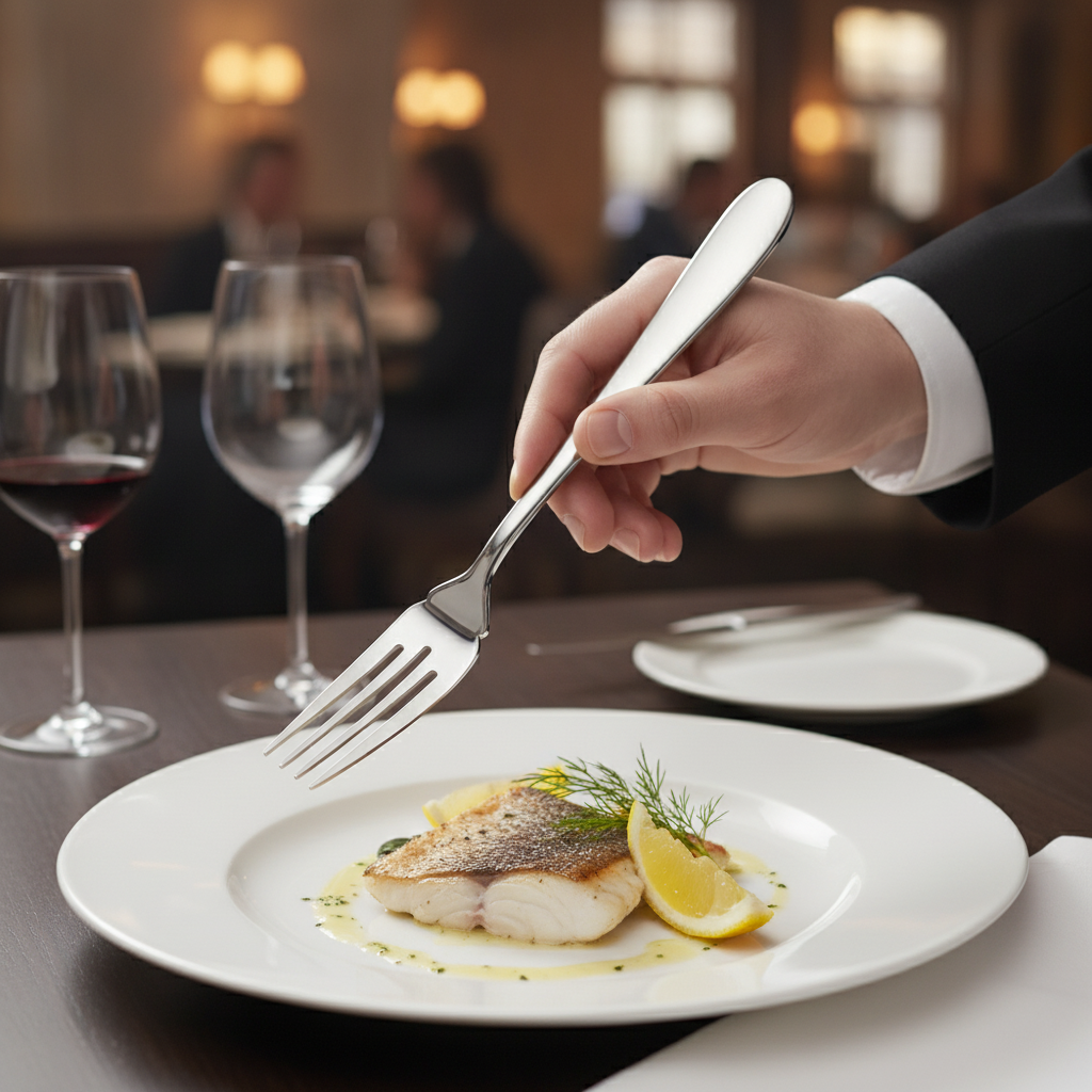 Stainless Steel Fish Forks 190mm for Elegant Dining (Pack of 6)