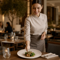 Deep Coupe Plates Grey Porcelain for Restaurants & Cafés (Pack of 12)