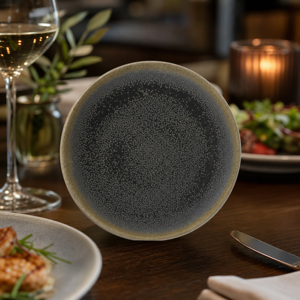 Coupe Plates 162mm Vitrified Stoneware for Elegant Dining (Pack of 6)