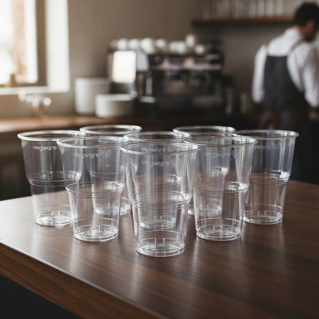 PLA Clear Half Pint Cups 274L for Outdoor Events (Pack of 2100)