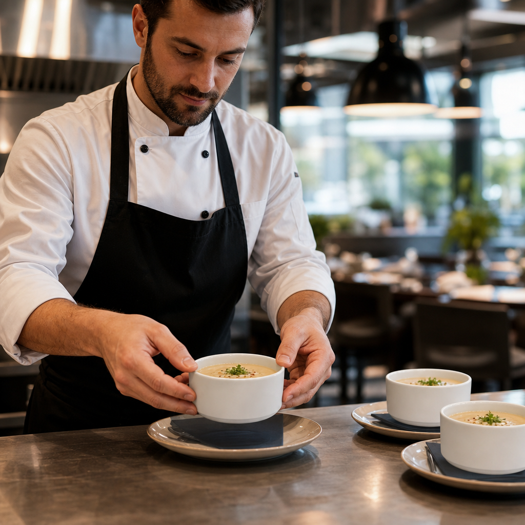 Straight Sided Soup Bowls 15oz Porcelain for Restaurants (Pack of 12)