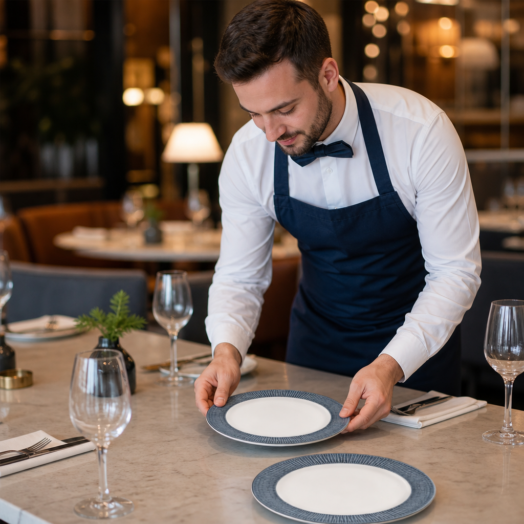 Patterned Plates 210mm Porcelain for Catering & Hospitality (Pack of 12)