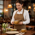 Alumina Low Cups 227ml Mustard Vitrified Ceramic for Dining (Pack of 36)