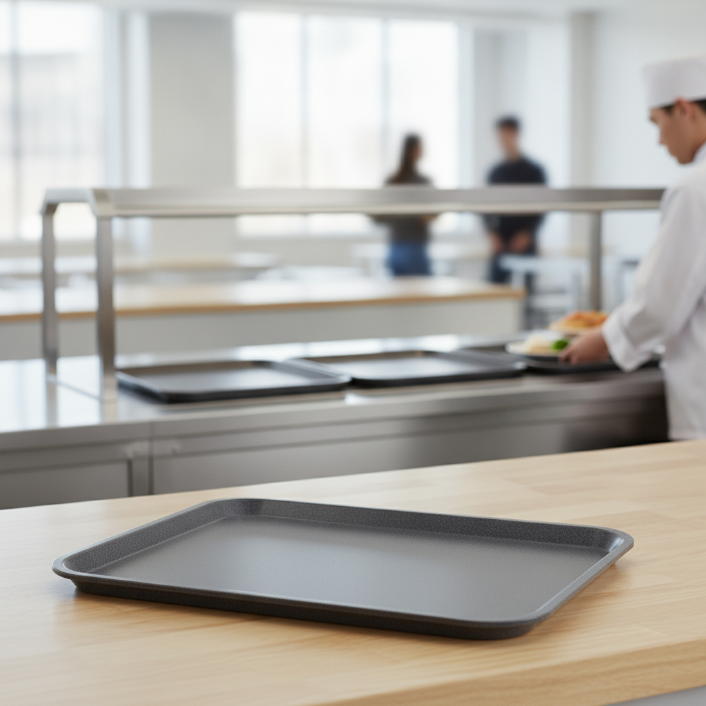 Laminate Rectangular Tray Granite 460x360mm for Cafeterias