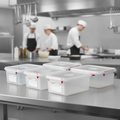 Polypropylene 1/2 Gastronorm Food Container 6.5L for Professional Kitchens (Pack of 4)