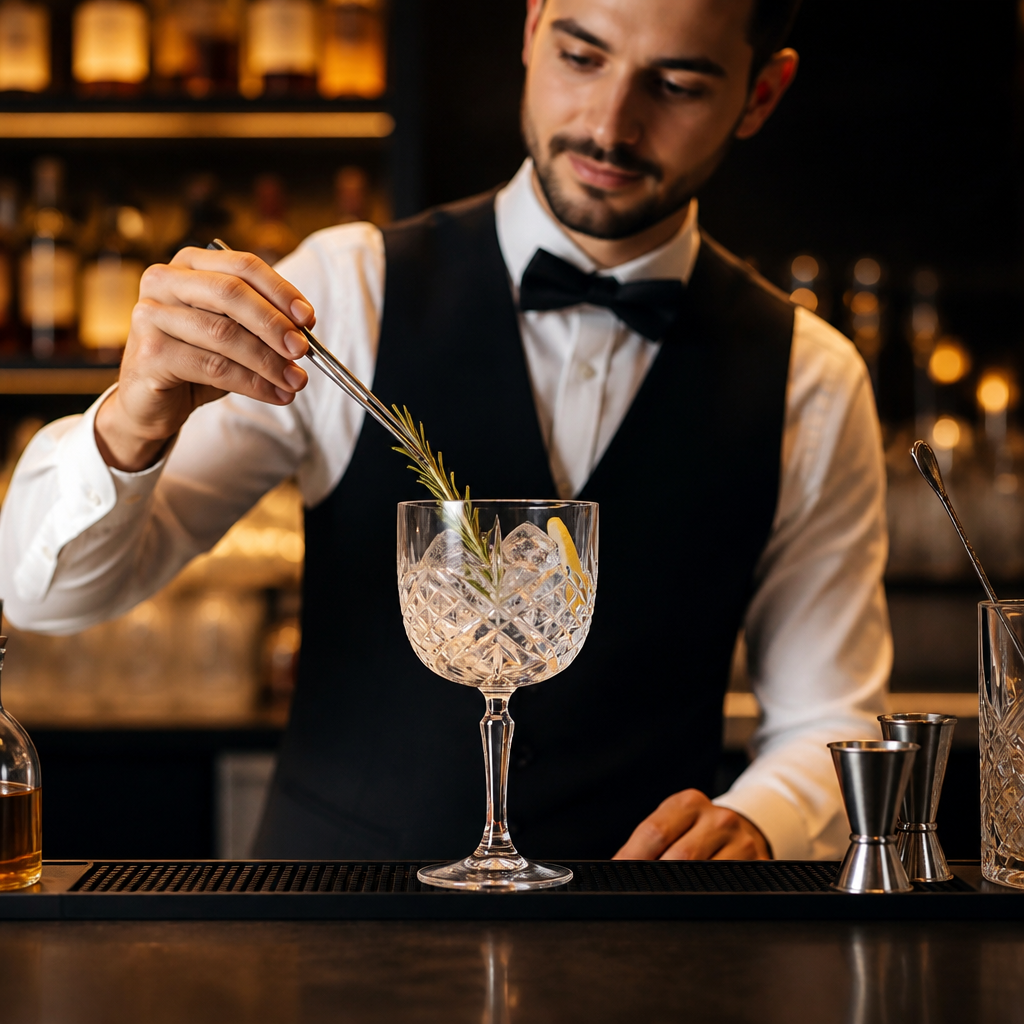 Clear Glass Gin Stem Glasses 580ml for Trendy Bars (Pack of 12)