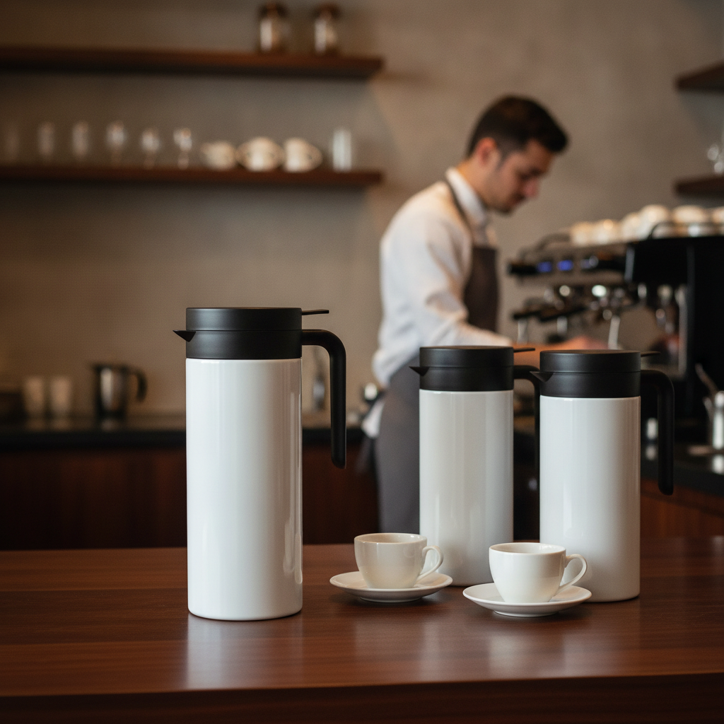 Stainless Steel Vacuum Jug 1L for Beverage Service