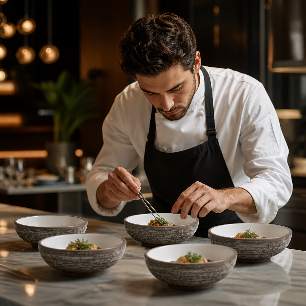 Relief Bowls 140mm Stoneware for Contemporary Dining (Pack of 6)