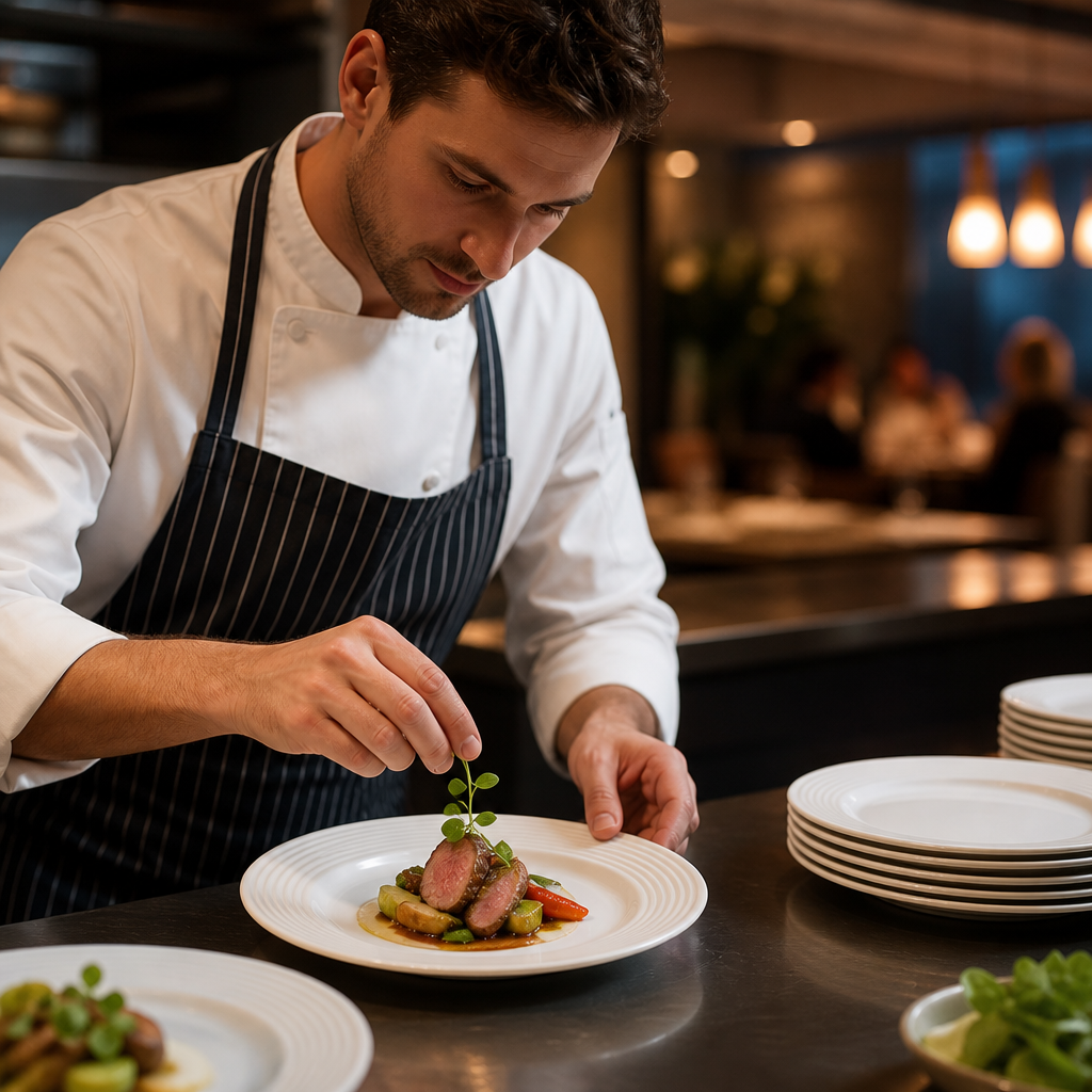 Wide Rimmed Plates 165mm Porcelain for Professional Catering (Pack of 12)