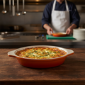 Cast Iron Round Gratin Dish 400ml for Oven to Table Use