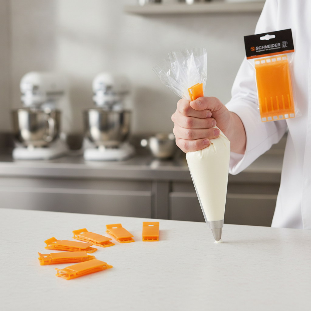 Polypropylene Fastening Clips 120mm for Securing Icing Bags (Pack of 6)
