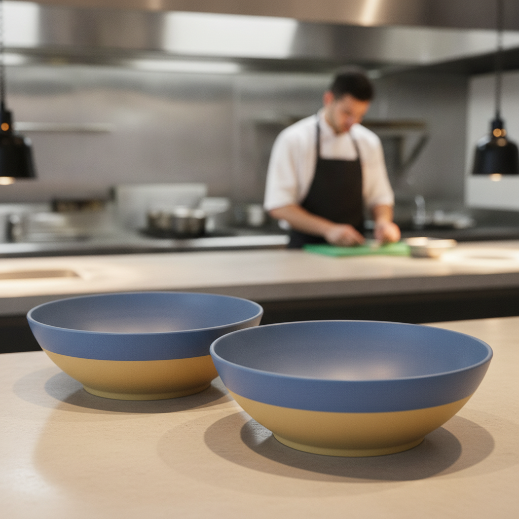 Melamine Deep Serving Bowls 360mm for Creative Buffet Presentations (Pack of 2)