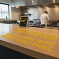 Plastic Yellow Letter Set for Displaying Messages (Pack of 6)