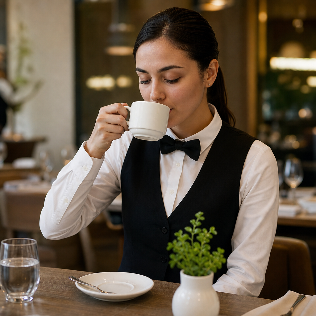 Stacking Tea Cups 200ml Porcelain for Cafés & Restaurants (Pack of 12)