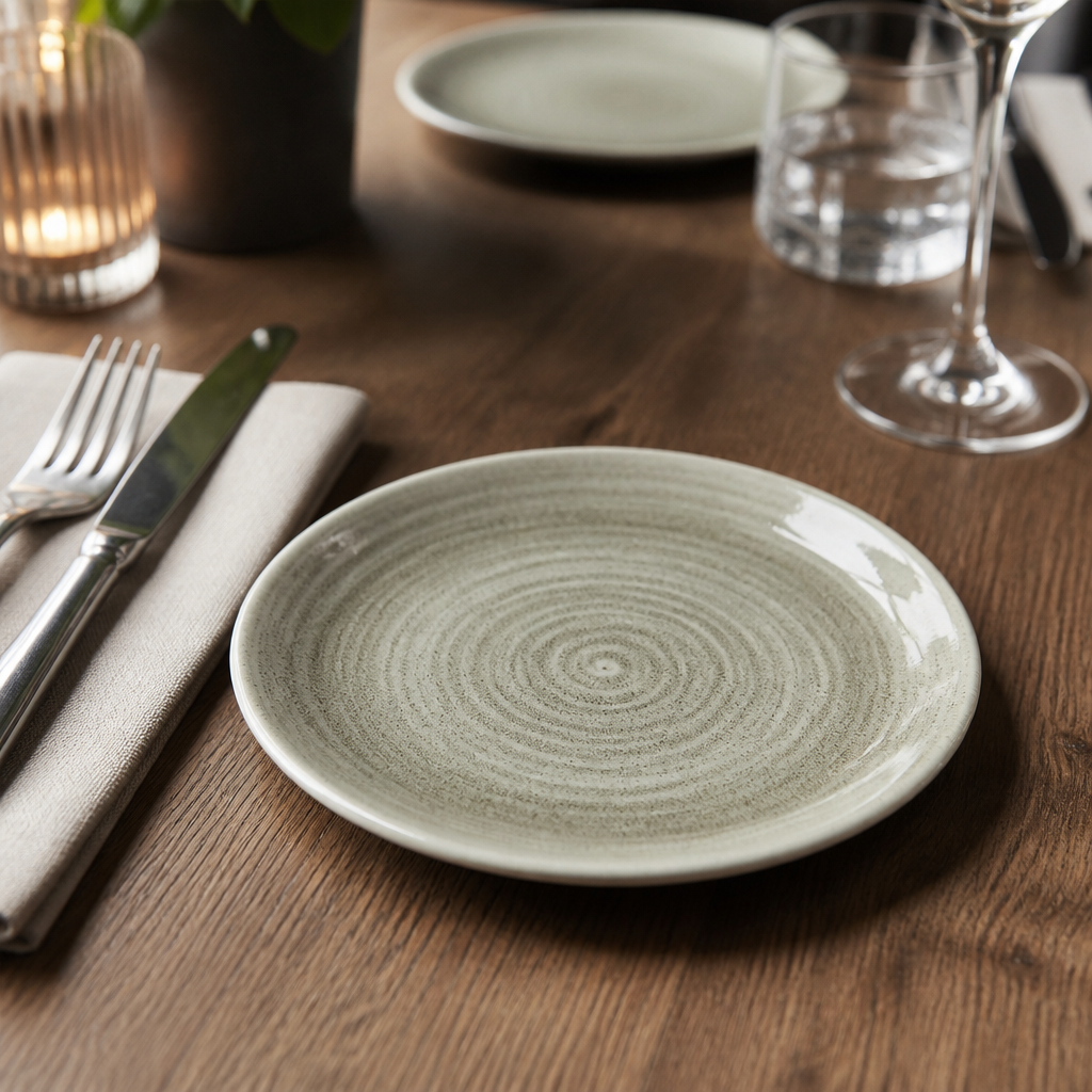 Round Coupe Plates 165mm Porcelain for Restaurants & Pubs (Pack of 12)