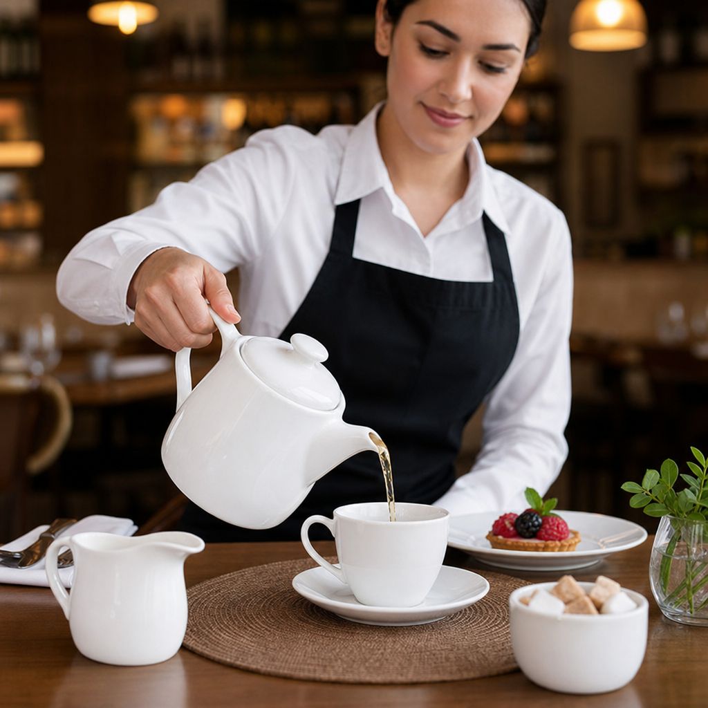 Porcelain Teapots 460ml for Cafés & Restaurants (Pack of 6)