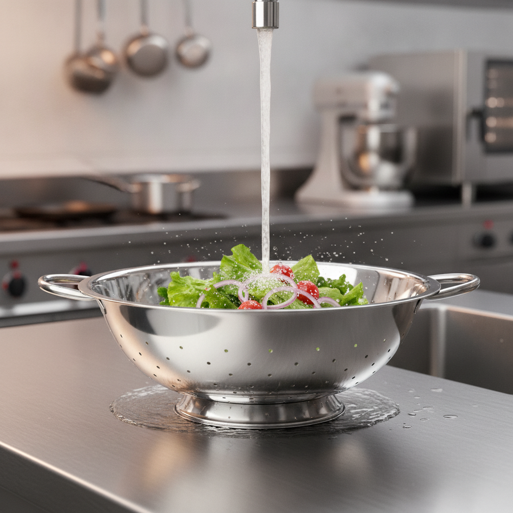 Stainless Steel Colander 300mm for Fast-Paced Kitchens