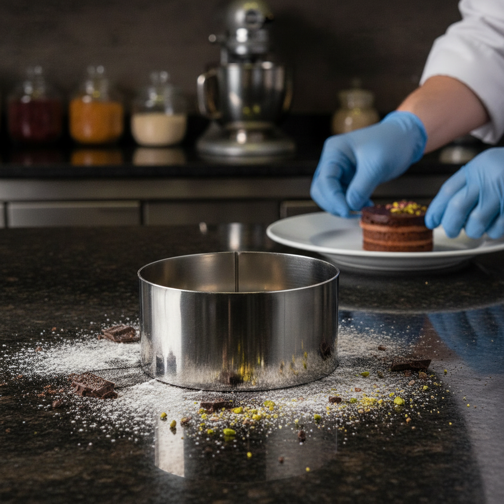 Stainless Steel Round Mini Gateaux Mould 62mm for Catering