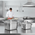 201 Stainless Steel 1/2 Gastronorm Tray 200mm for Commercial Use
