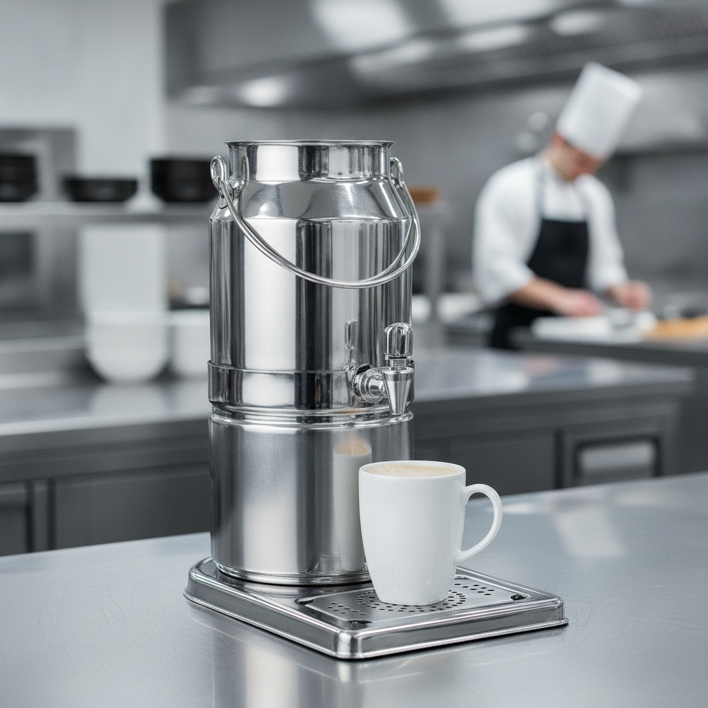 Stainless Steel Milk Dispenser 3L for Catering & Hospitality