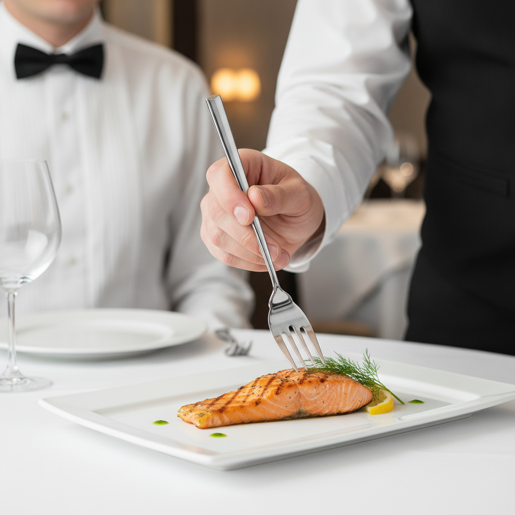 18/10 Stainless Steel Fish Forks for Professional Dining (Pack of 12)