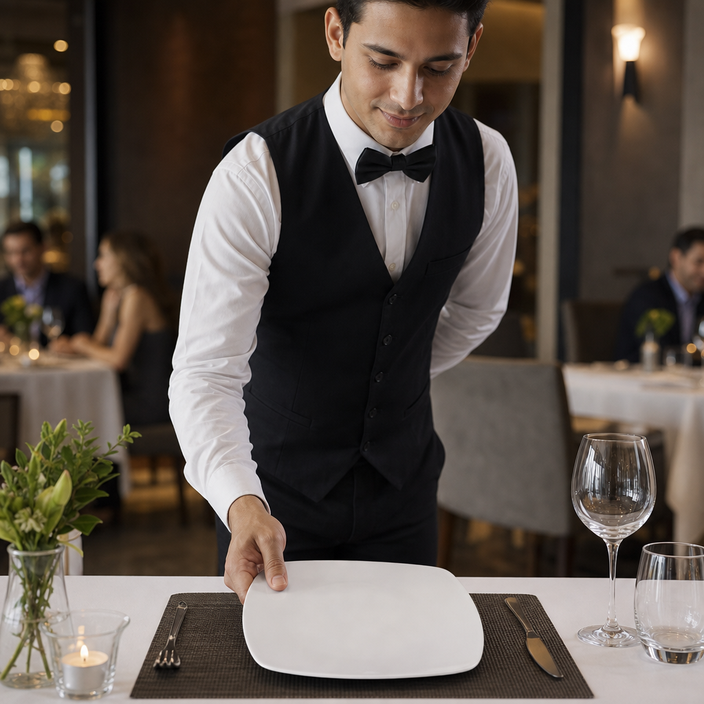 Square Plates 270mm Porcelain for Elegant Dining (Pack of 12)