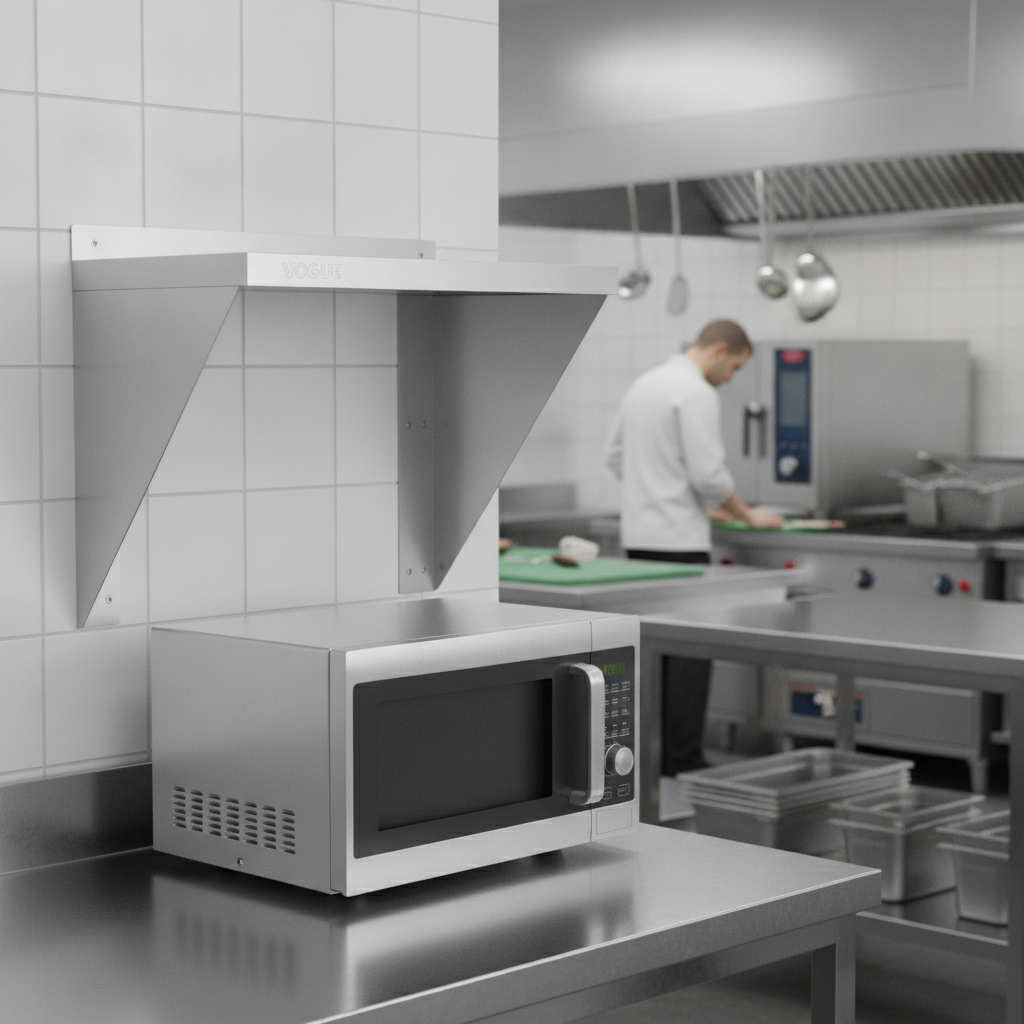 Stainless Steel Microwave Shelf 560mm for Space Saving (Pack of 1)