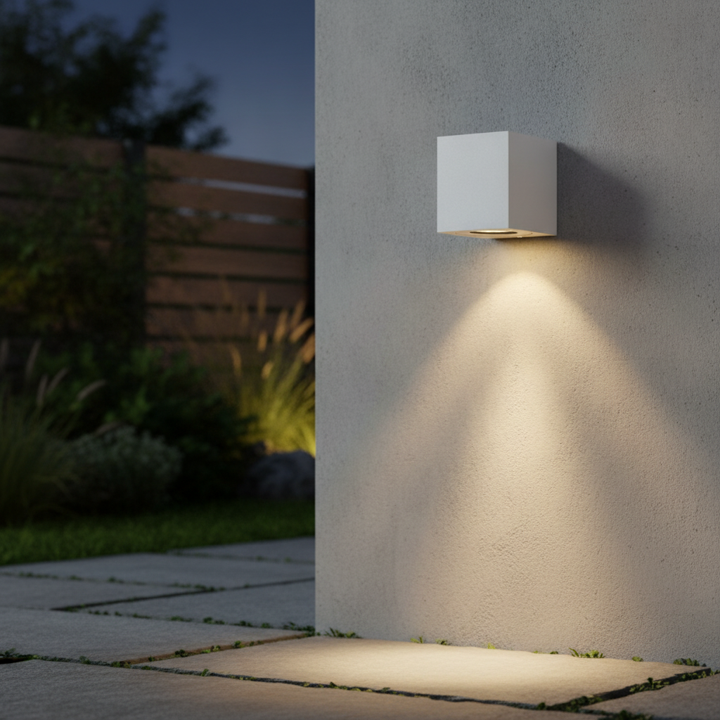 Aluminium Outdoor Wall Light with Dual Lighting Effect for Home & Garden