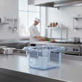 Plastic Food Storage Container 1/6 Size for Kitchen Use