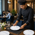 Walled Plates 260mm Blue Vitrified Ceramic for Premium Dining (Pack of 6)