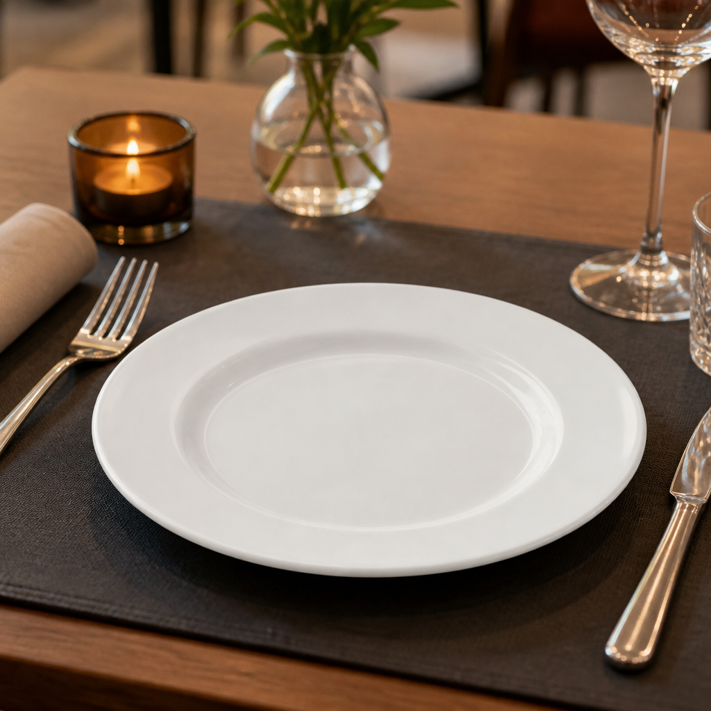 Winged Plates 190mm White Porcelain for Dining Experiences (Pack of 6)