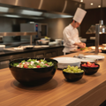 Black Melamine Bowl 2.5L for Buffets & Catering