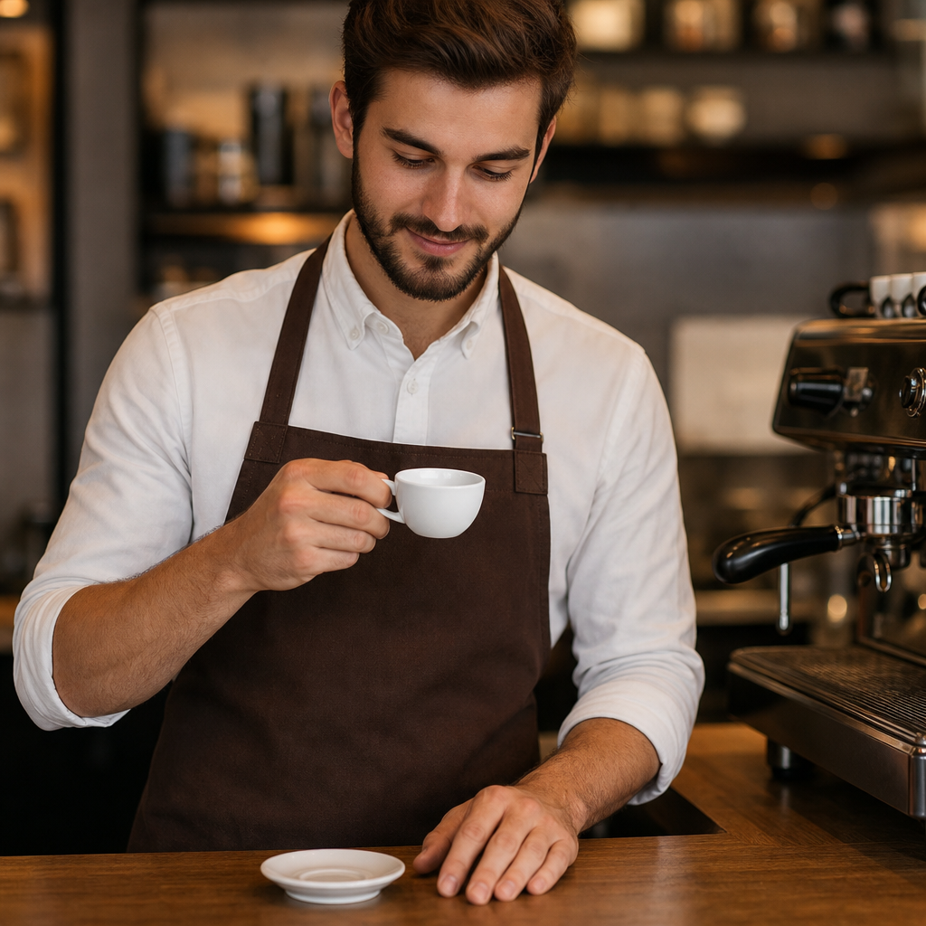 Vitrified Porcelain Espresso Cups 90ml for Cafés & Restaurants (Pack of 12)