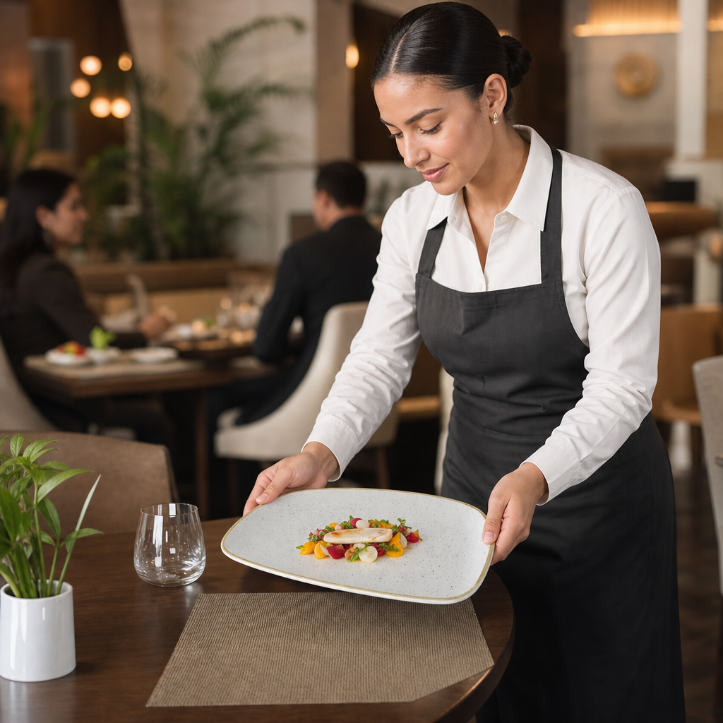 Oval Plates White Vitrified Ceramic for Dining Services (Pack of 6)