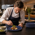 Coupe Plates 220mm Blue Vitrified Ceramic for Restaurants & Cafés (Pack of 12)