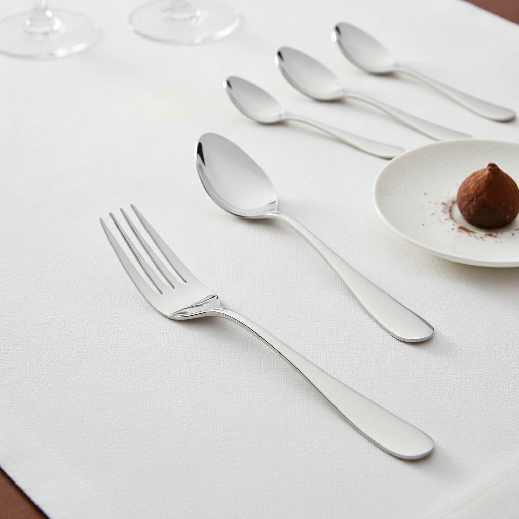 18/10 Stainless Steel Dessert Fork for Fine Dining (Pack of 12)