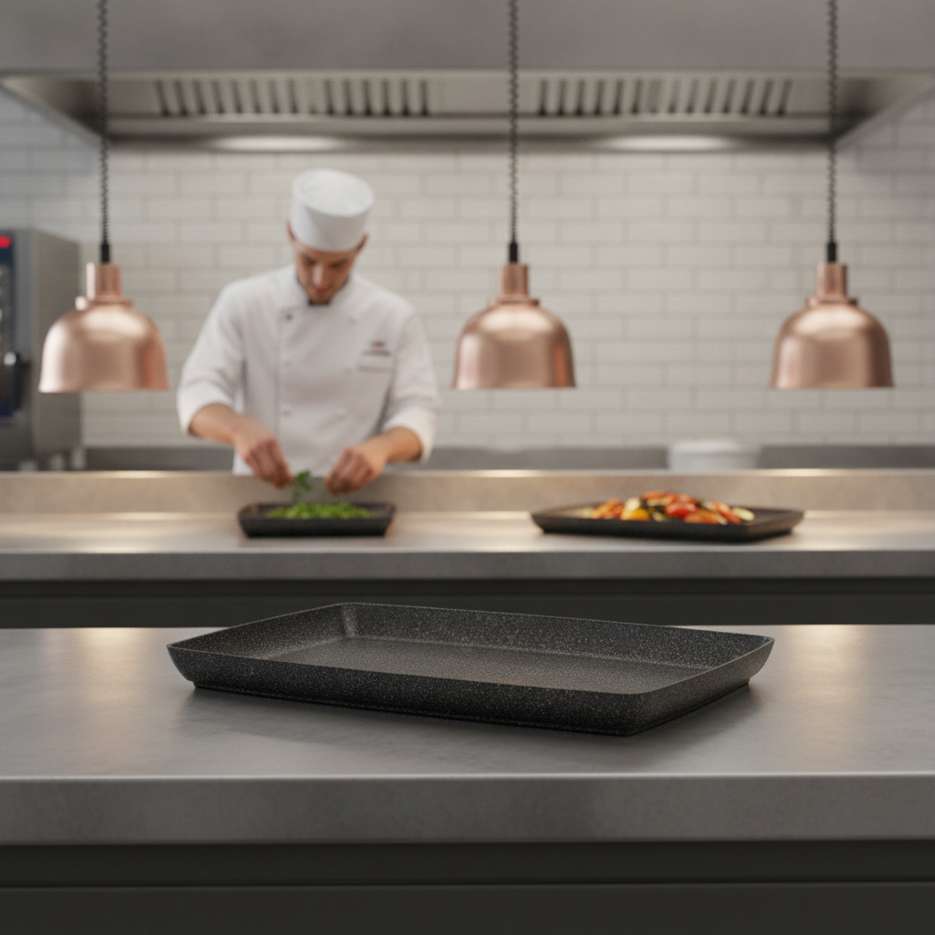 Aluminium Non-Stick Bowl GN 1/1 530x325mm for Catering Displays