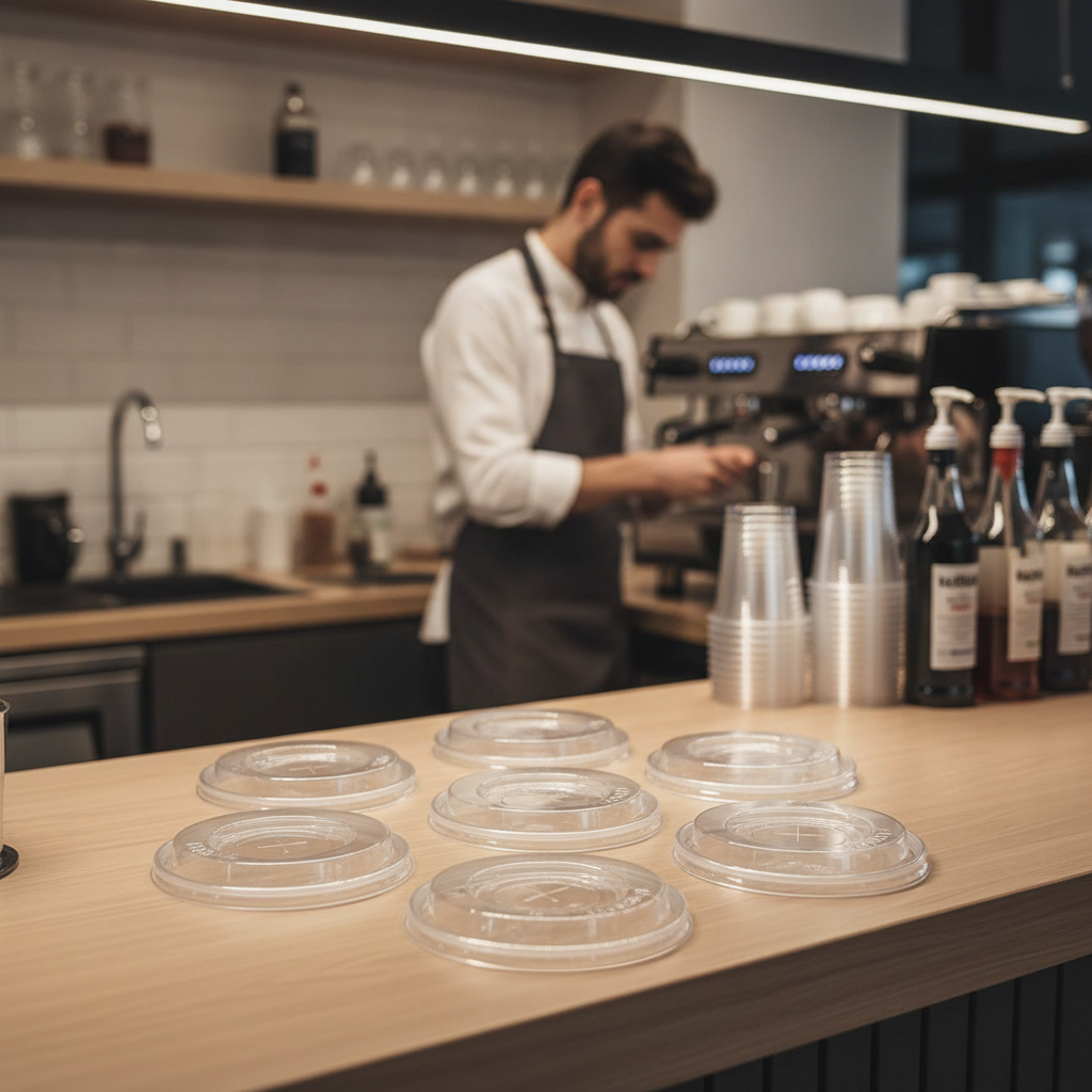 Plastic Lids for 455ml Cold Cups Ideal for Serving Drinks (Pack of 2000)