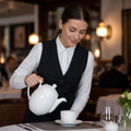 Porcelain Tea and Coffee Pot 1L for Professional Catering (Pack of 4)