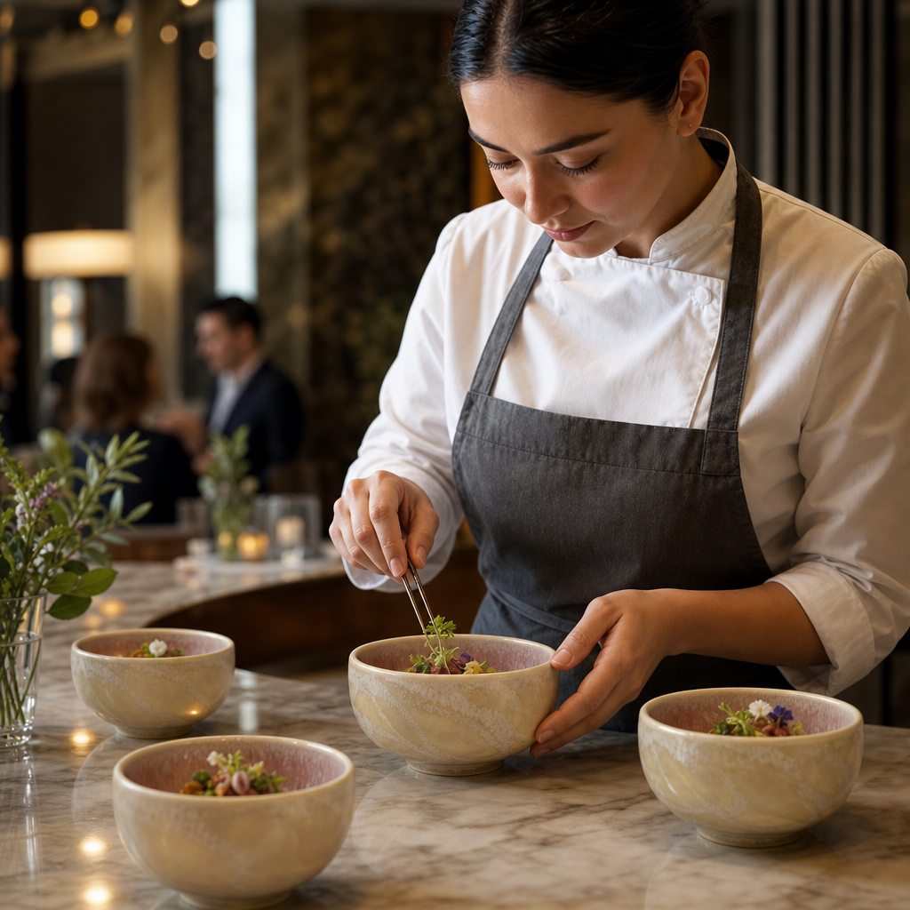 Aurora Vesuvius Rose Quartz Bowls 110mm for All Course Dining