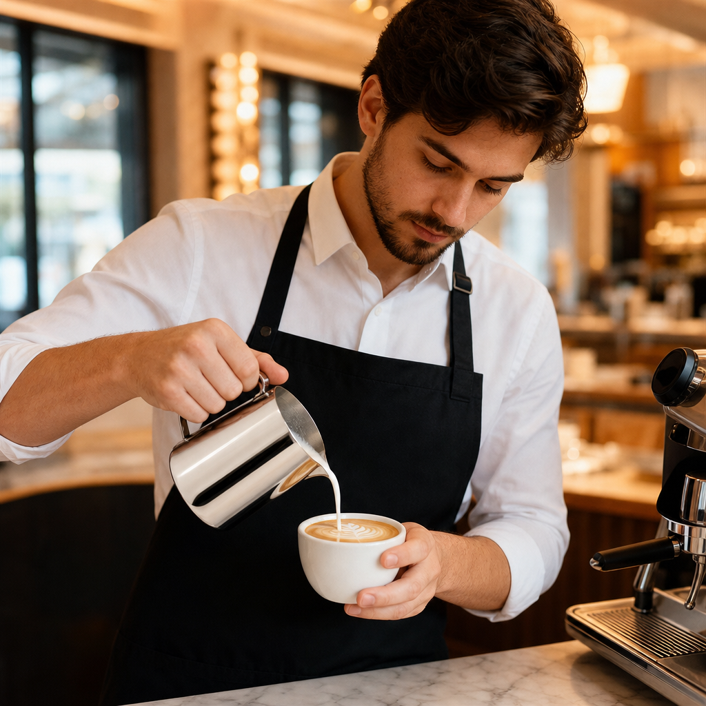 Stainless Steel Milk Jug 340ml for Coffee Service