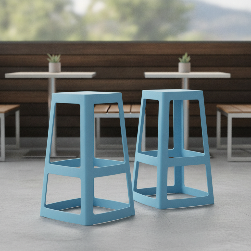 Polypropylene High Stools 750mm for Indoor & Outdoor Use (Pack of 2)