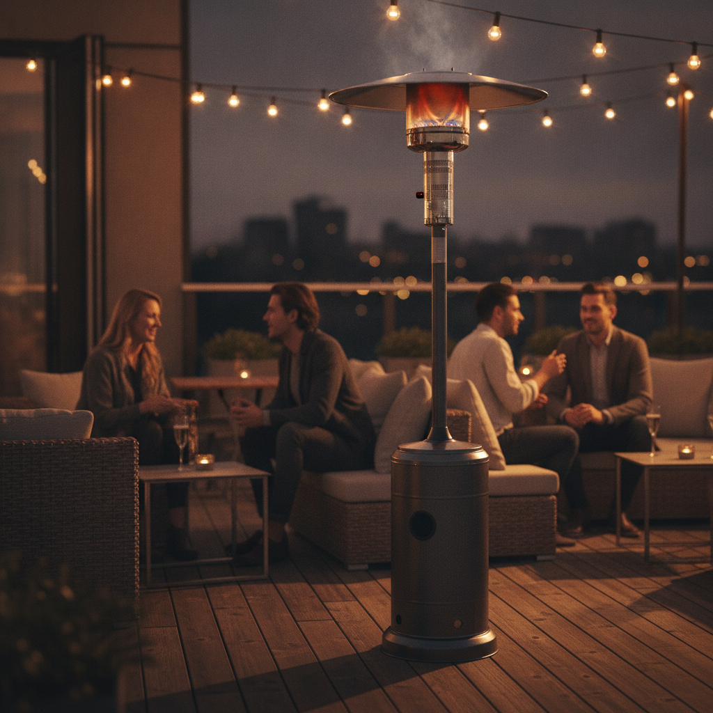 Steel Patio Heater 2250mm for Outdoor Spaces