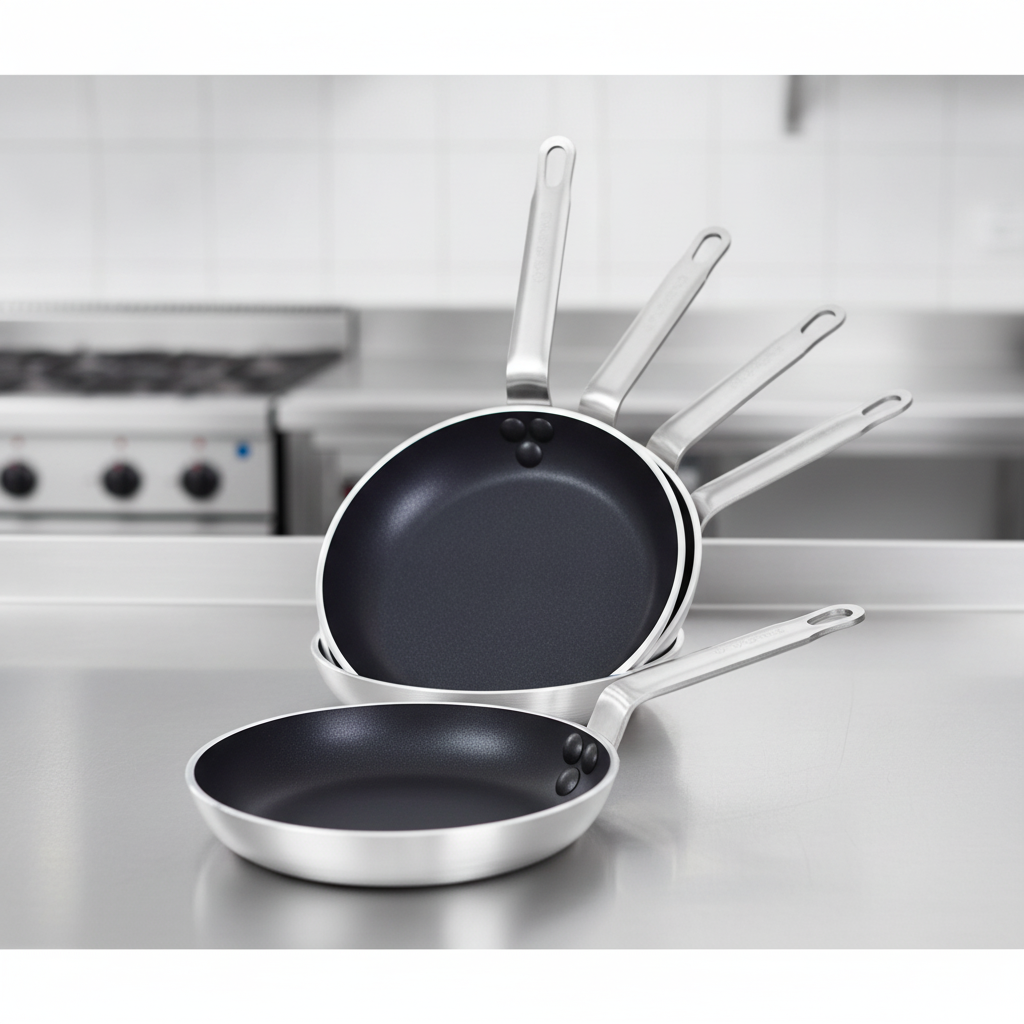 Aluminium Non-Stick Frying Pan 20cm for Professional Kitchens (Pack of 6)