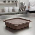 Polyethylene Brown Food Storage Container Lid for Professional Use