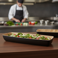 Melamine Black & Brown Bowl GN2/4 for Catering & Hospitality