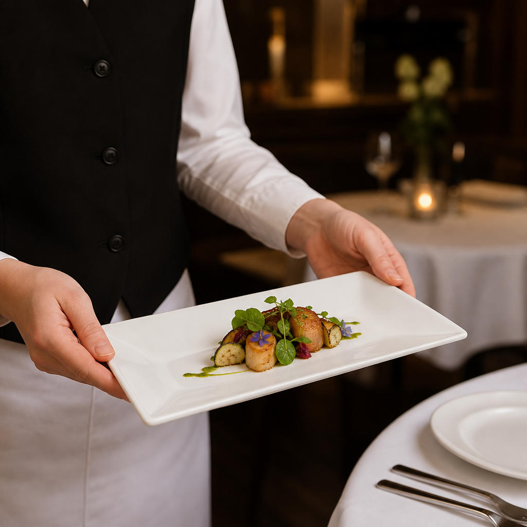 Rectangular Trays 238x117.5mm Fine China for Upscale Dining (Pack of 12)